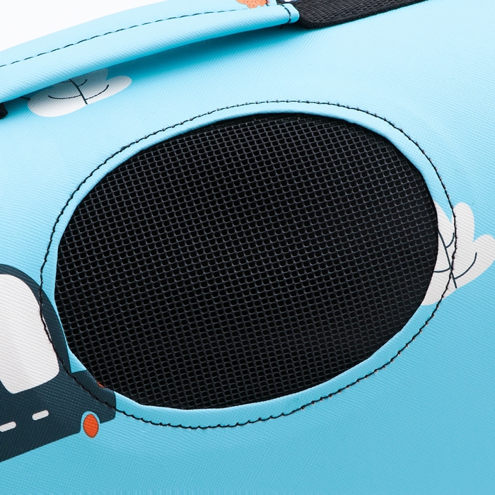 Сумка - переноска для животных  Сумка - переноска для животных "Путешественник", голубая, размер M, 40 х 21 х 27 см