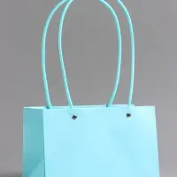 Сумка переноска для цветов, влагостойкая, тиффани, 22&times;10.5&times;13.5 см