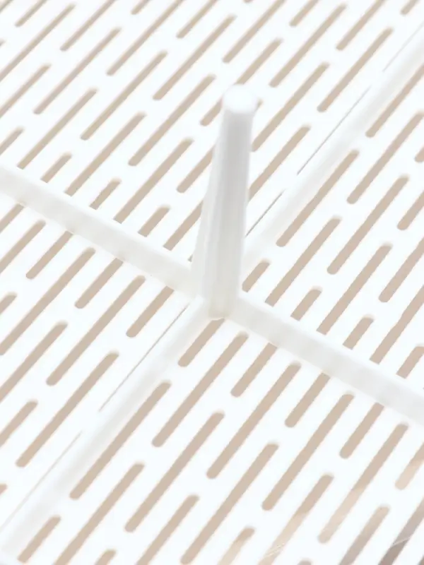 Лоток для кошек ALTA, 50&times;38&times;13.5 см, с сеткой, пластик, белый, бежевый