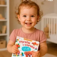 Тактильная книжка "Трогаем и изучаем", 14 стр.