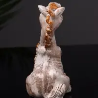 Фигурка гипс &laquo;Конь с букетом&raquo;, 11 см, бежевая