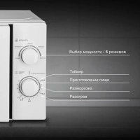 Микроволновая Печь HYM-M2068 20л. 700Вт белый