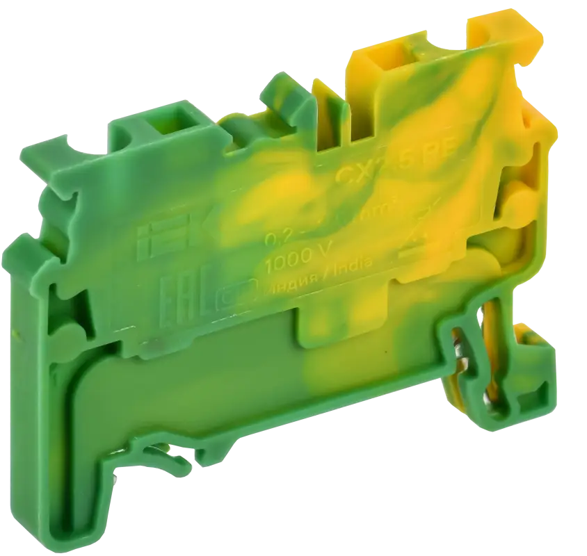 ARMAFIX Клемма пружинная CX2.5 PE 2,5мм2 проходная заземляющая IEK