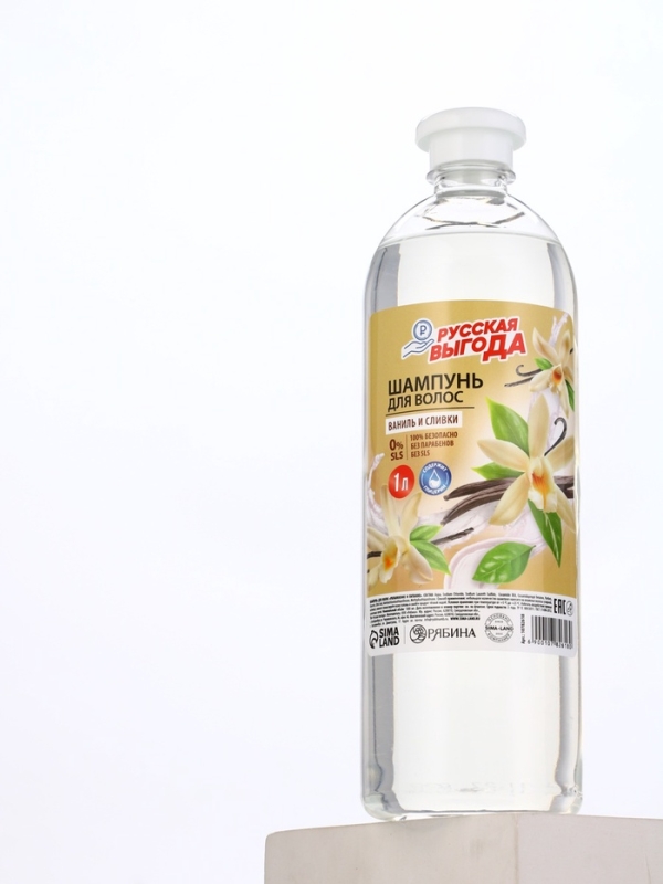 Русская Выгода Шампунь для волос ваниль и сливки, 1000 мл