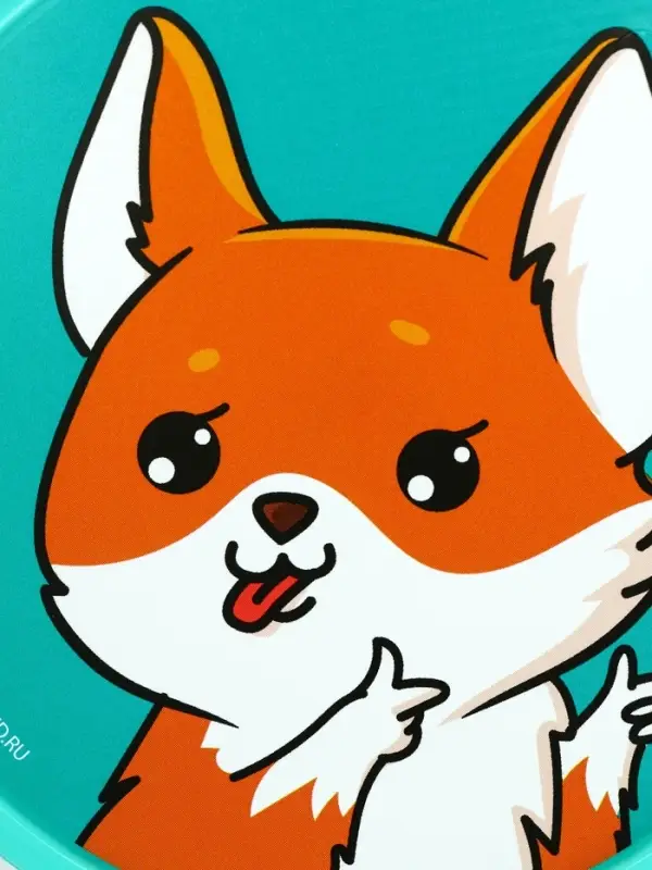 Ланч - бокс круглый &laquo;Корги&raquo;, 500 мл