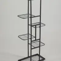 Подставка для цветов Greengo, 6 полок, 44&times;22&times;105 см, напольная, металл, тёмно-серая