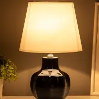 Лампа настольная E27 40Вт "Гранат" тёмный перламутр 20х20х32,5 см