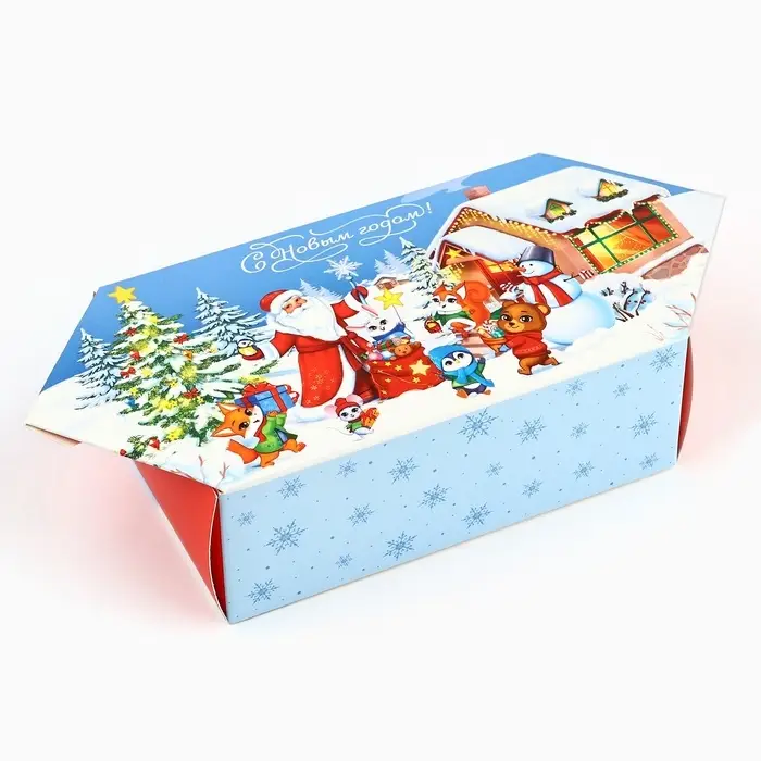 Складная новогодняя коробка-конфета «Чудес и волшебства», 9.3 х 14.6 х 5.3 см Складная новогодняя коробка-конфета «Чудес и волшебства», 9.3 х 14.6 х 5.3 см