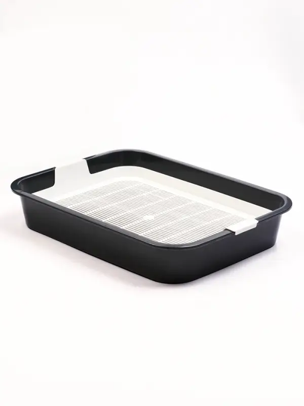 Туалет для кошек &laquo;Белла мини&raquo;, 35&times;26&times;6 см, с сеткой, пластик, серый