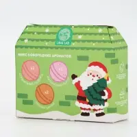 Бомбочки для ванны в домике «Дед Мороз», набор 6 шт х 40 г, URAL LAB