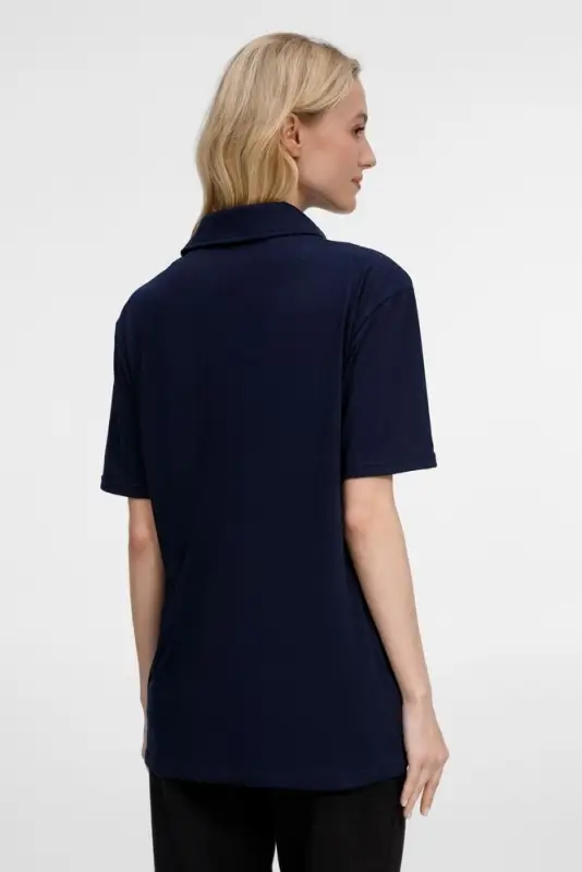 Рубашка поло унисекс Senti, темно-синяя, размер S Рубашка поло унисекс Senti, темно-синяя, размер S