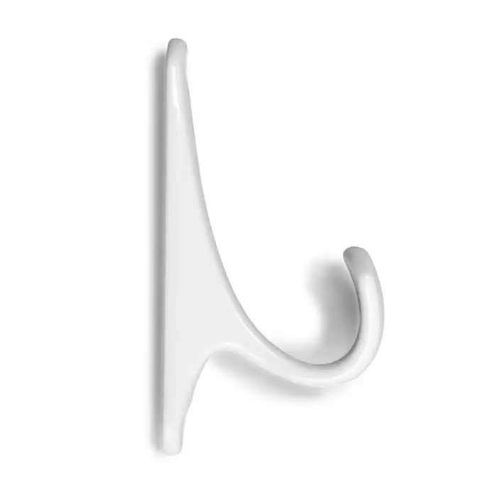 Крючок мебельный CAPPIO CLASSIC, однорожковый, цвет белый