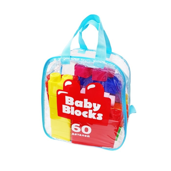 Конструктор пластиковый Baby Blocks, 60 деталей Конструктор пластиковый Baby Blocks, 60 деталей