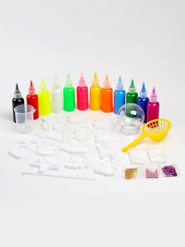 Набор для опытов &laquo;Водные фигурки&raquo;, 14 молдов, 12 цветов, в контейнере