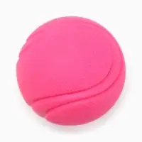 Мячик для собак, 6 см, цельнолитой, прыгучий, TPR, розовый