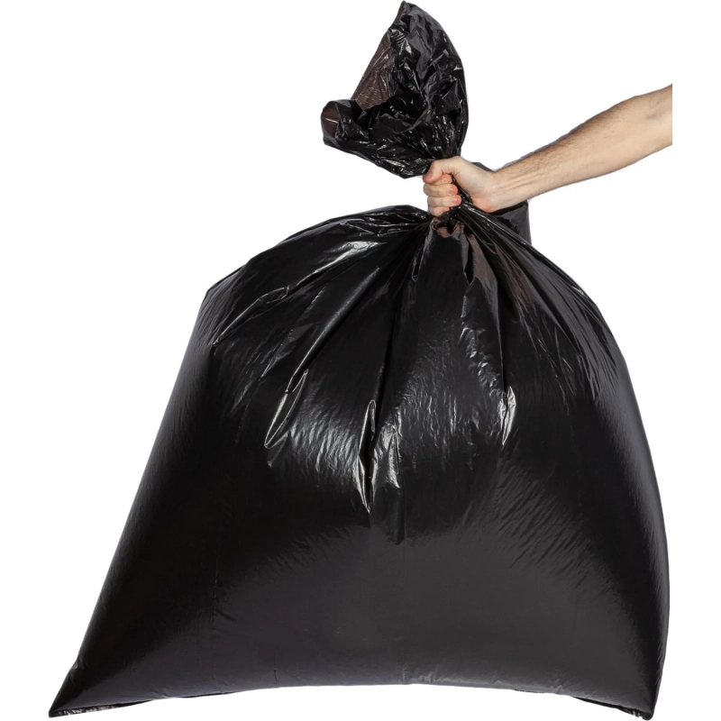 Мешки для мусора ПВД 360л 30мкм 10шт/рул черные 120х160см Стандарт