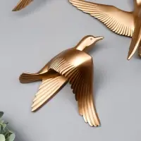 Сувенир полистоун настенный декор "Чайка" МИКС золото Сувенир полистоун настенный декор "Чайка" МИКС золото