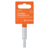 Головка торцевая 1/4"DR шестигранная 4.5мм, L=50мм пласт.подвес