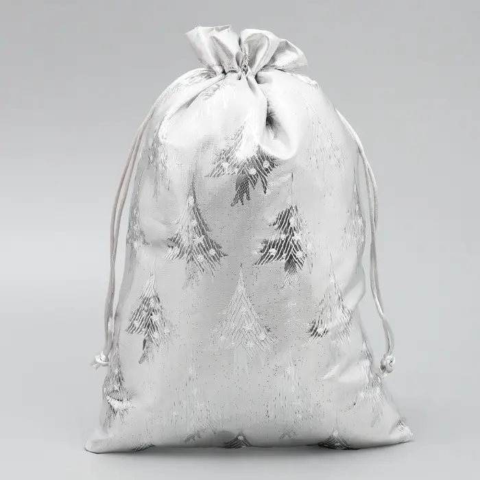 Мешочек подарочный новогодний парча &laquo;С Новым Счастьем&raquo;, 20&times;30 см &plusmn; 1.5 см