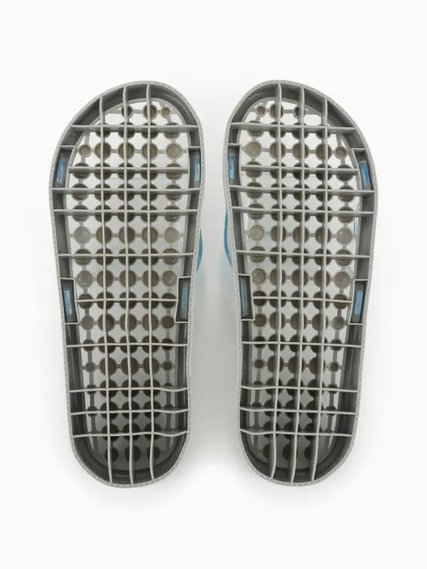 Массажёр для ног, тапочки, пара, 25 см, размер 37-39, серый