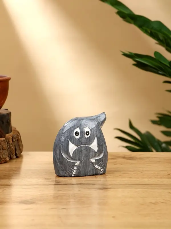 Набор сувенирный  Набор сувенирный "Привидения" дерево H 12, 9, 7 см, цв. серый