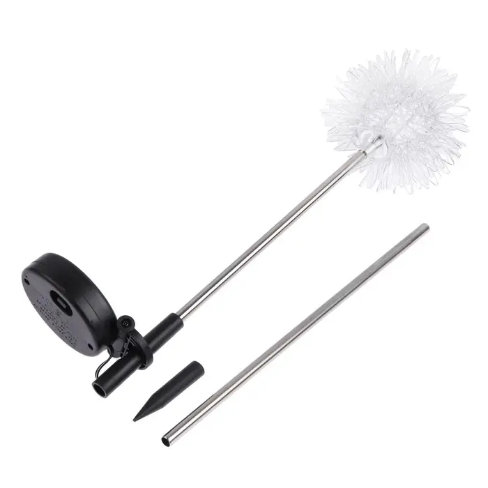 Садовый светильник &laquo;Морской ёж&raquo;, уличный, на солнечной батарее, 70 см, 1 LED, свечение тёплое белое