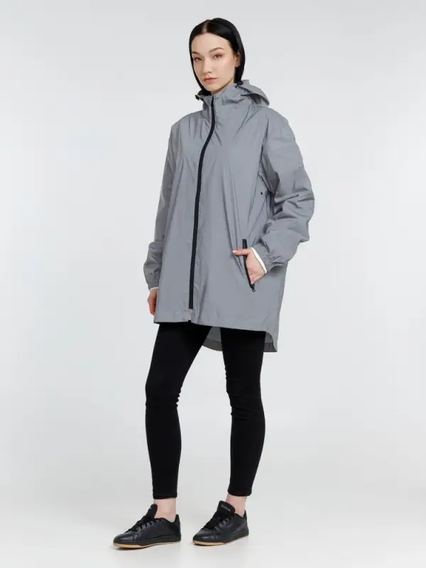 Парка Manifest из светоотражающей ткани, серая, размер XS/S Парка Manifest из светоотражающей ткани, серая, размер XS/S