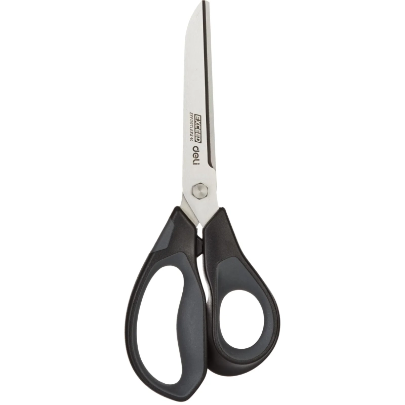 Ножницы Deli 210мм,прорезиненные ручки,лезвия из нержавеющей стали,блистер
