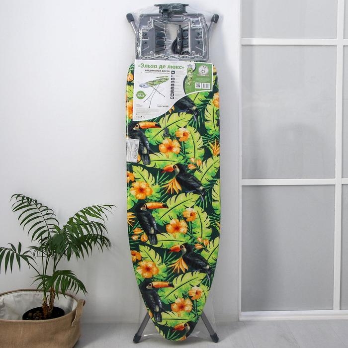 Доска гладильная Nika «Эльза де люкс», 124×40 см, металл, регулируемая высота до 93 см рисунок микс Доска гладильная Nika «Эльза де люкс», 124×40 см, металл, регулируемая высота до 93 см рисунок микс