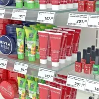 Ценникодержатель для крепления на стеклянные полки, 100&times;4&times;3.9 см, прозрачный