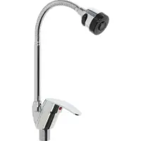 Смеситель для кухни ZEIN Z3043, гибкий излив, картридж 40 мм, без подводки, хром