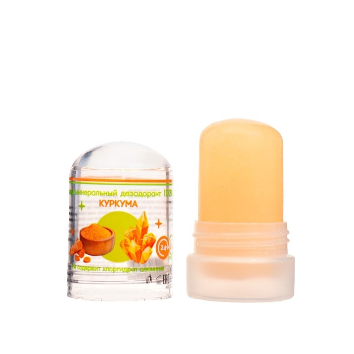 Минеральный дезодорант «Куркума», 60 г Минеральный дезодорант «Куркума», 60 г