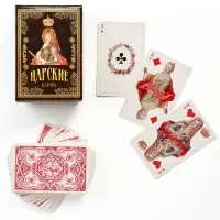 Карты игральные подарочные &laquo;Царские&raquo;, премиум, 36 шт., карта 8.4&times;5.4 см, картон 270 г