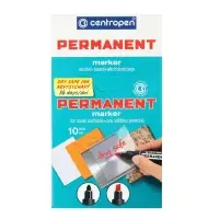 Маркер перманентный Centropen 8510, чёрный, узел 5.0 мм, линия 2.5 мм