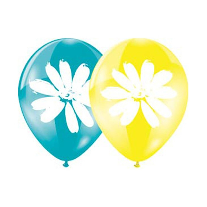Шар латексный 12 Шар латексный 12" «Ромашки», набор 50 шт., цвета МИКС