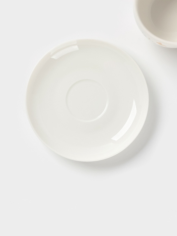 Чайная пара Доляна «Зайка», 2 предмета: чашка 250 мл, блюдце d=15 см, фарфор, белая Чайная пара Доляна «Зайка», 2 предмета: чашка 250 мл, блюдце d=15 см, фарфор, белая