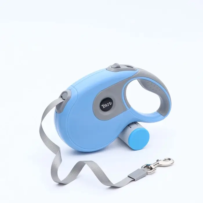 Рулетка DIIL, 8 м, до 50 кг, лента, прорезиненная ручка, голубая, серая