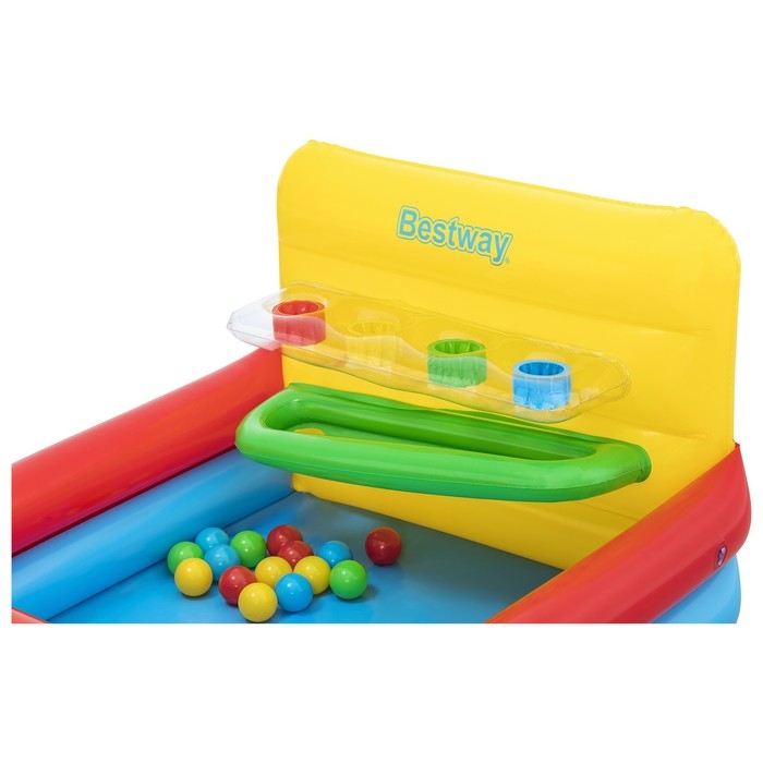 Манеж надувной, 104 х 94 х 61 см, с мячами, от 2 лет, 52546 Манеж надувной, 104 х 94 х 61 см, с мячами, от 2 лет, 52546