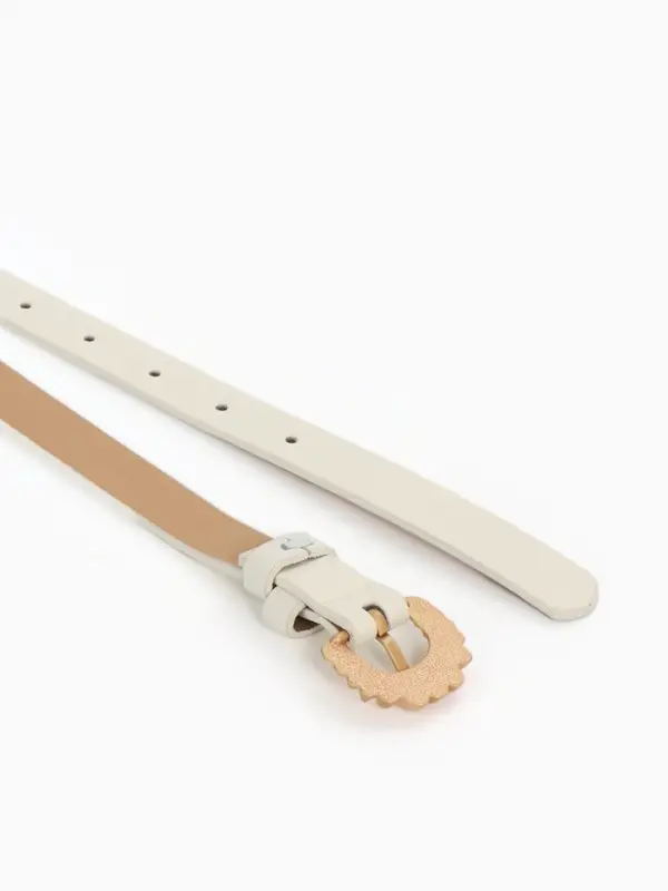 Ремень жен 03-01-01-01, Март2514, 1,8*0,3*110 см, без винта, пряж золото, 1 прокол,