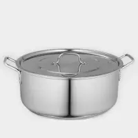 Кастрюля Катунь &laquo;Общепит&raquo;, 16 л, d=40 см, с крышкой, капсульное дно, индукция, нержавеющая сталь, хромированная