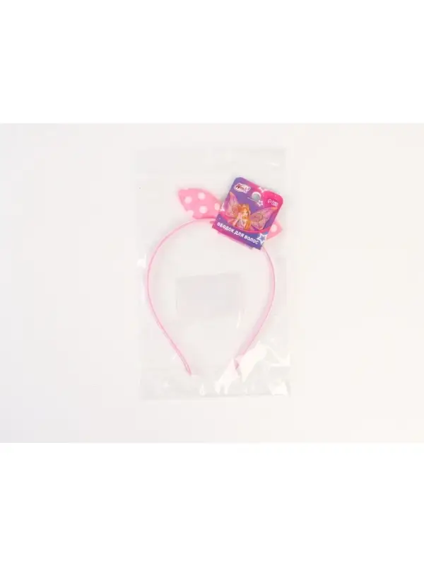 Ободок для волос «Бантик» розовый, Винкс