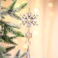 Ёлочная игрушка &laquo;Зимнее волшебство. Льдинка&raquo; снежинка кристалл, 20&times;6 см, прозрачный