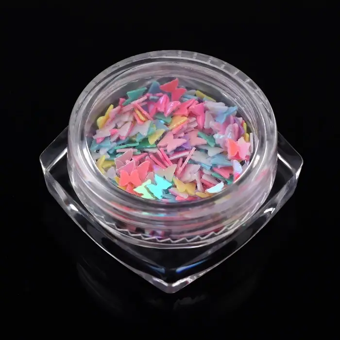 Пайетки для декора «Бабочки», разноцветные Пайетки для декора «Бабочки», разноцветные