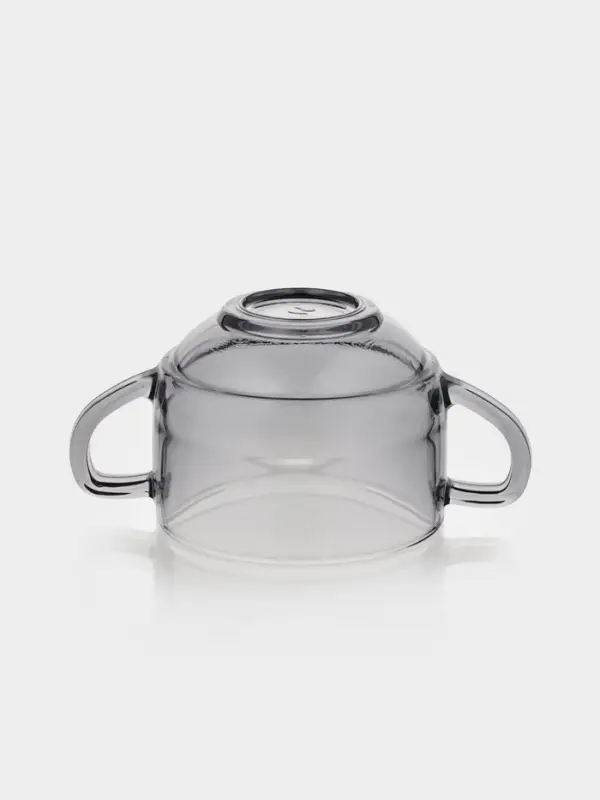 Бульонница Paşabah&ccedil;e &laquo;Грей&raquo;, 480 мл, стекло, с ручками, серая