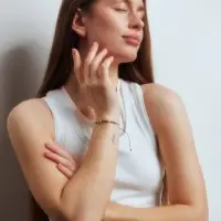 Браслет &laquo;Солнце&raquo; на нити, коричневый в золоте, L=6 см
