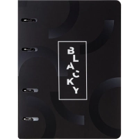 Ежедневник недатированный на кольцах Attache, 136л., 80г/м3, Blacky