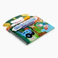 Раскраска водная &laquo;Кто где живёт?&raquo;, с маркером, многоразовая, Синий трактор