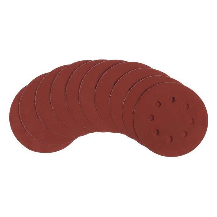 Круг абразивный шлифовальный под Круг абразивный шлифовальный под "липучку" ТУНДРА, перфорированный, 125 мм, Р2000, 10 шт.