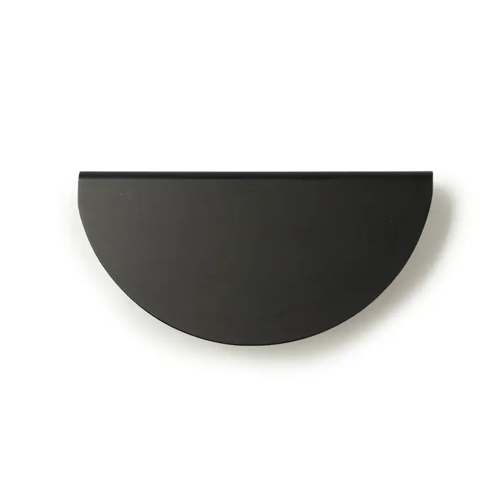 Ручка-скоба CAPPIO H003BL полукруглая, алюминий, L=110 мм, м/о 64 мм, чёрная