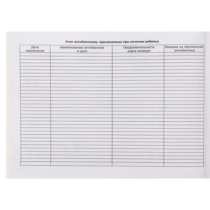 Медицинская карта ребёнка  Медицинская карта ребёнка "Классик", форма №112/у, 60 листов